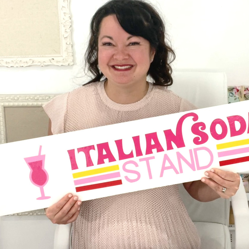 How To Make A Vinyl Italian Soda Sign With Your Silhouette Cameo