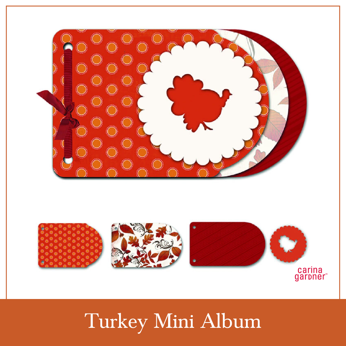 thanksgiving craft album turkey scrapbooking scrapbook Cricut Silhouette die cut project for holidays