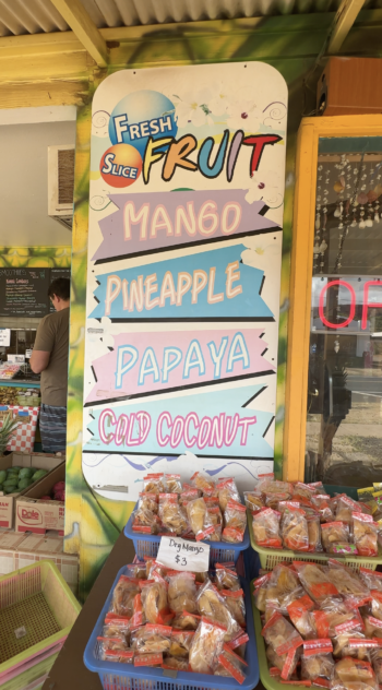 Kauai design inspiration beaches resort Fruit Signage