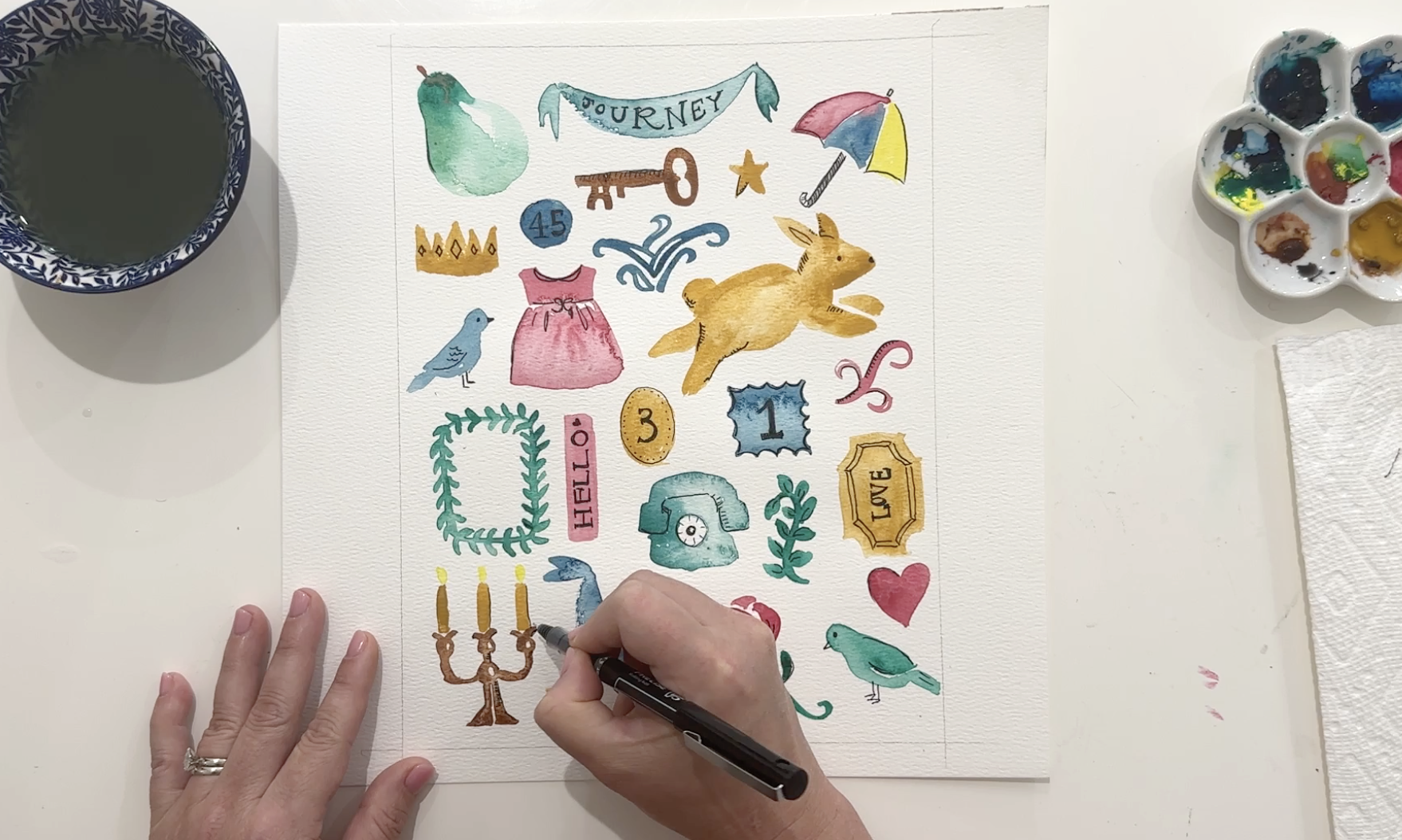 Create Your Own Watercolor Sticker Sheet: Step-by-Step Guide Carina Gardner