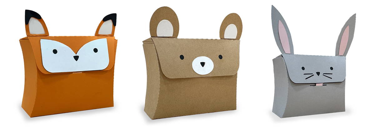 3D Pillow Box Tutorial Carina Gardner Silhouette Siser Cricut Die Cut Animal Valentine Holiday Assembly Instructions