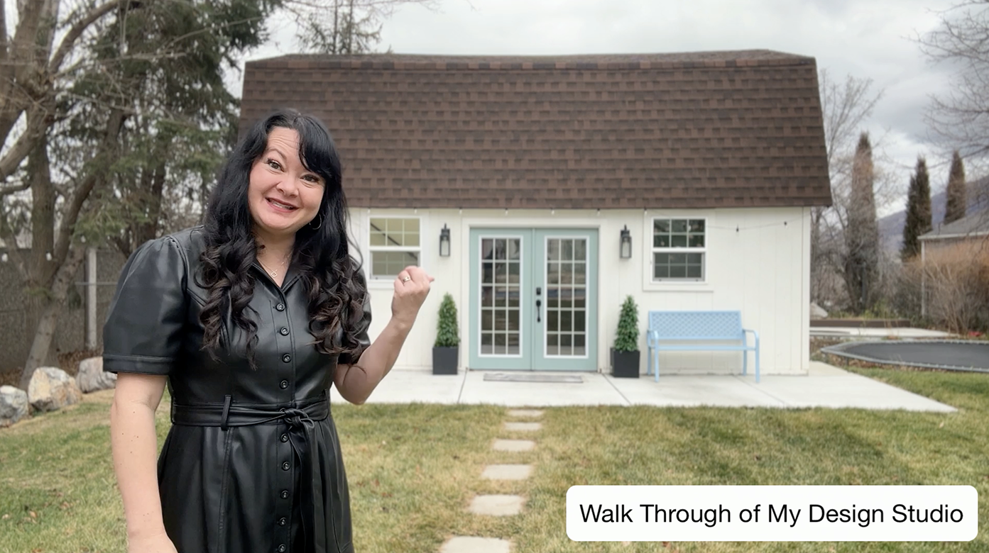 design studio barn tour Carina Gardner Studio Youtube Creative Design Business Craft Space