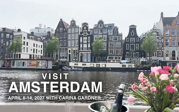 Amsterdam travel with Dr. Carina Gardner